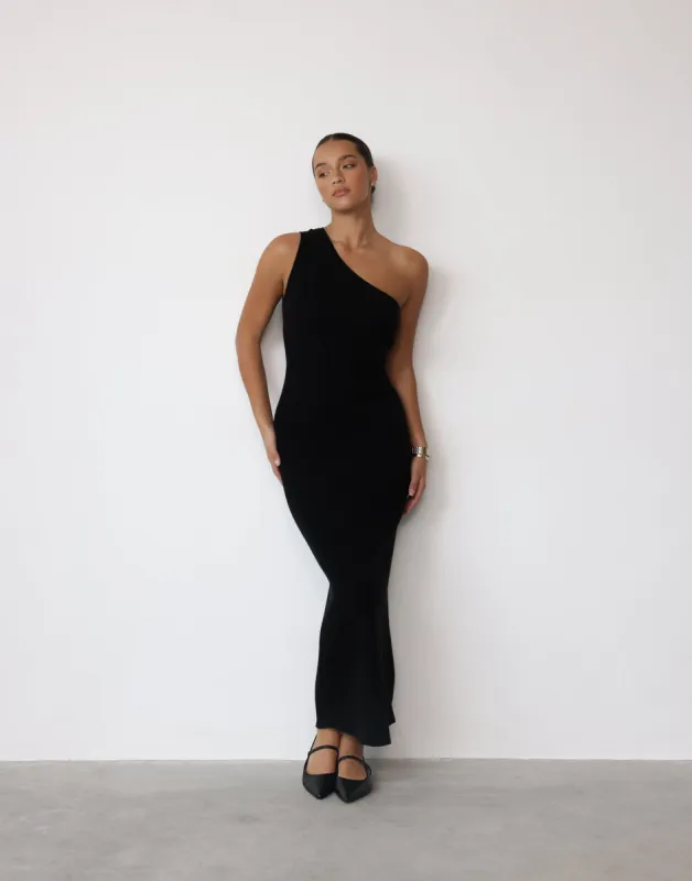 Aubany Maxi Dress (Black) sold by Charcoal Clothing