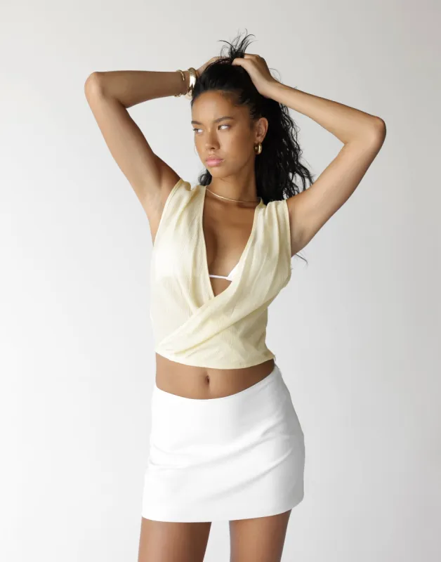 Romeo Top (Buttercream) sold by Charcoal Clothing