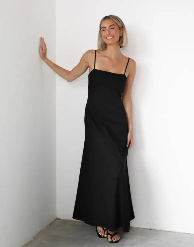 Norah Maxi Dress (Black) sold by Charcoal Clothing
