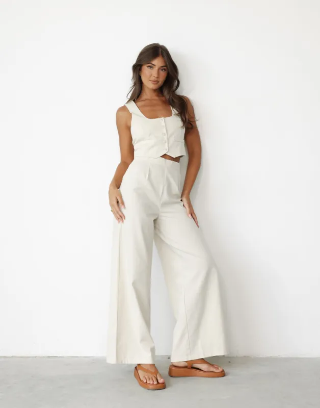 Kristia Pants (Beige) sold by Charcoal Clothing