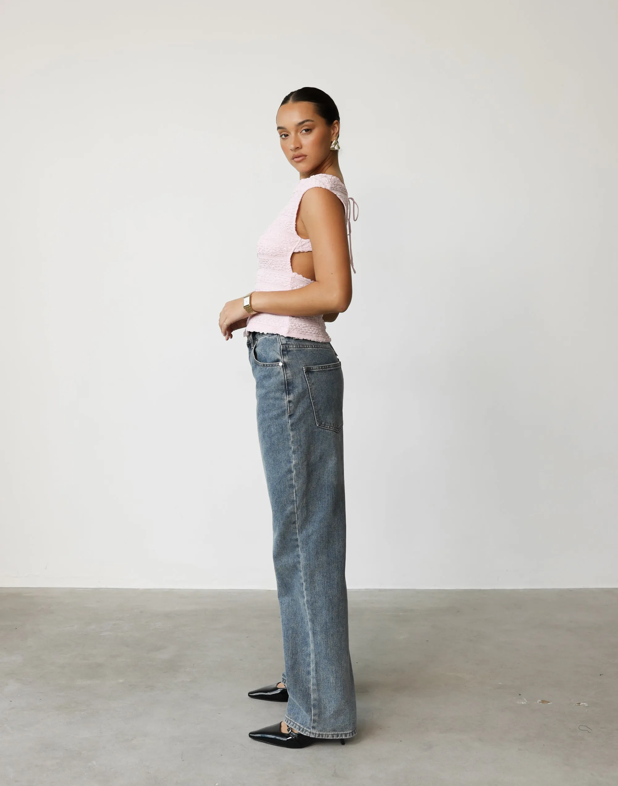 Uno Tie Top (Blush) - By Lioness sold by Charcoal Clothing product image thumbnail 3