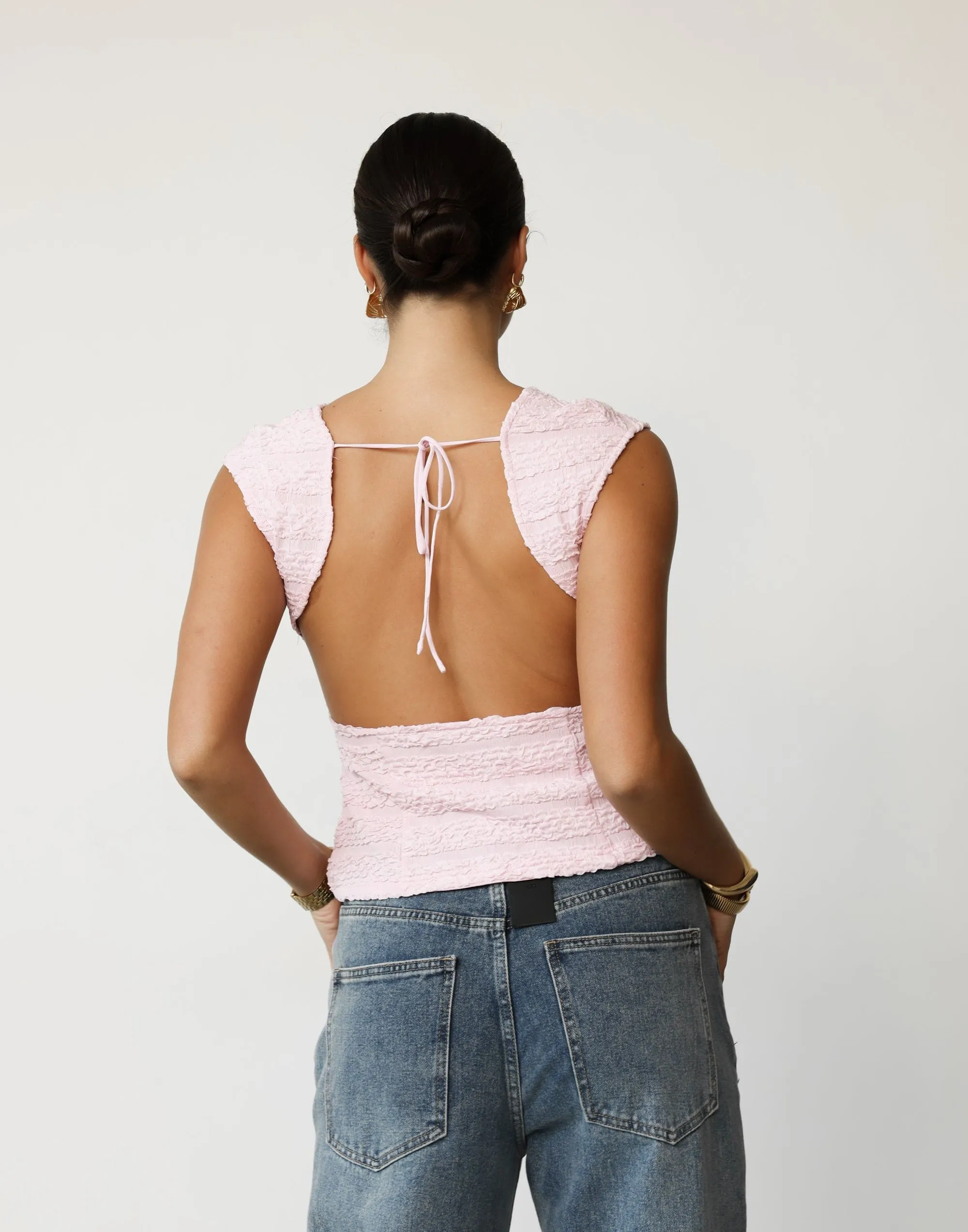 Uno Tie Top (Blush) - By Lioness sold by Charcoal Clothing product image thumbnail 5