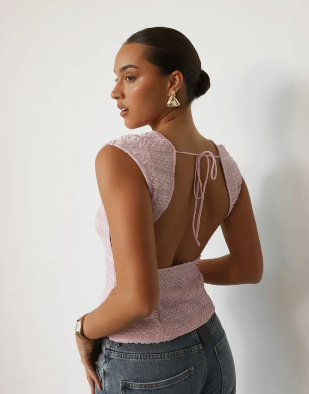 Uno Tie Top (Blush) - By Lioness made by Lioness