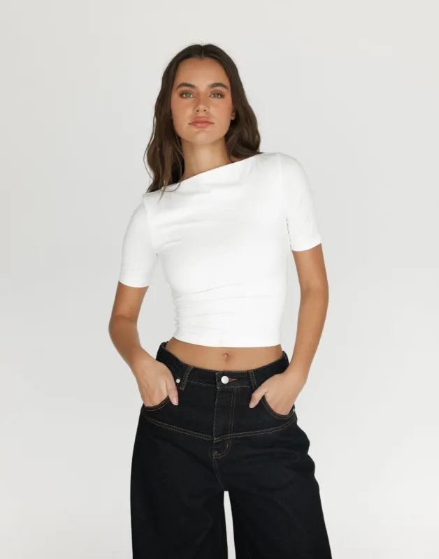 Lucian Top (White) sold by Charcoal Clothing