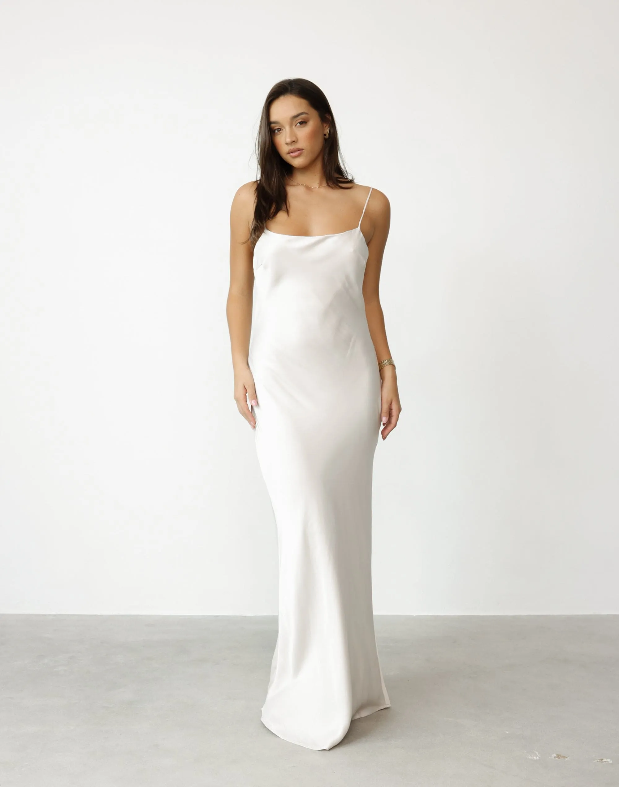 Aspen Maxi Dress (Oyster) sold by Charcoal Clothing