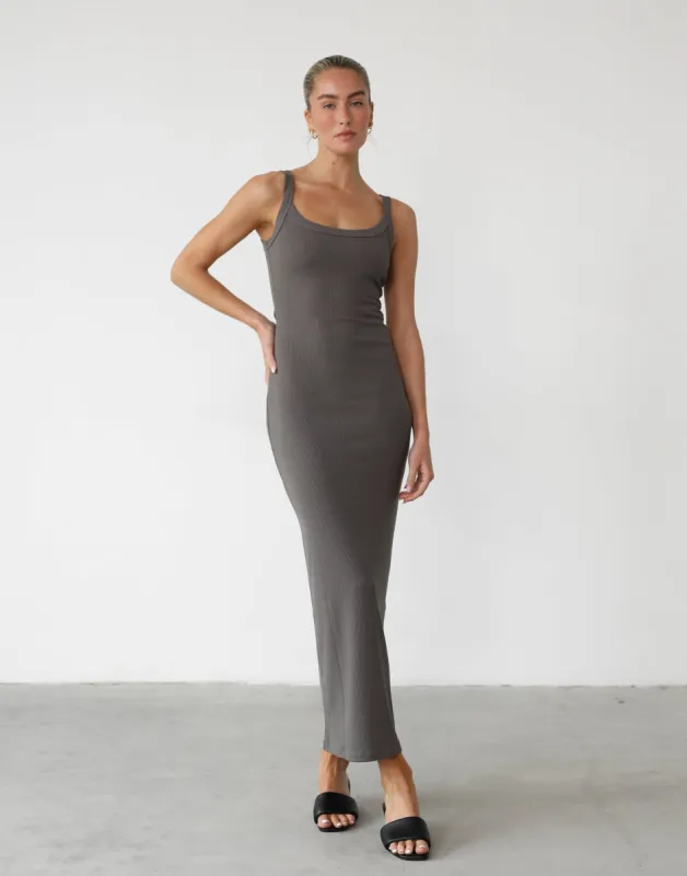 Skyler Maxi Dress (Slate) sold by Charcoal Clothing