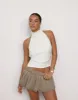 Rider Mini Skort (Stone) - By Lioness sold by Charcoal Clothing