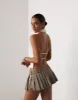 Rider Mini Skort (Stone) - By Lioness sold by Charcoal Clothing