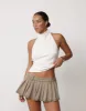 Rider Mini Skort (Stone) - By Lioness sold by Charcoal Clothing