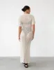 Phoemela Maxi Dress (Beige) sold by Charcoal Clothing