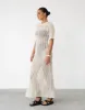 Phoemela Maxi Dress (Beige) sold by Charcoal Clothing