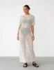 Phoemela Maxi Dress (Beige) sold by Charcoal Clothing