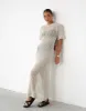 Phoemela Maxi Dress (Beige) sold by Charcoal Clothing