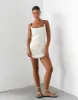 Alistair Mini Dress (Oat) sold by Charcoal Clothing