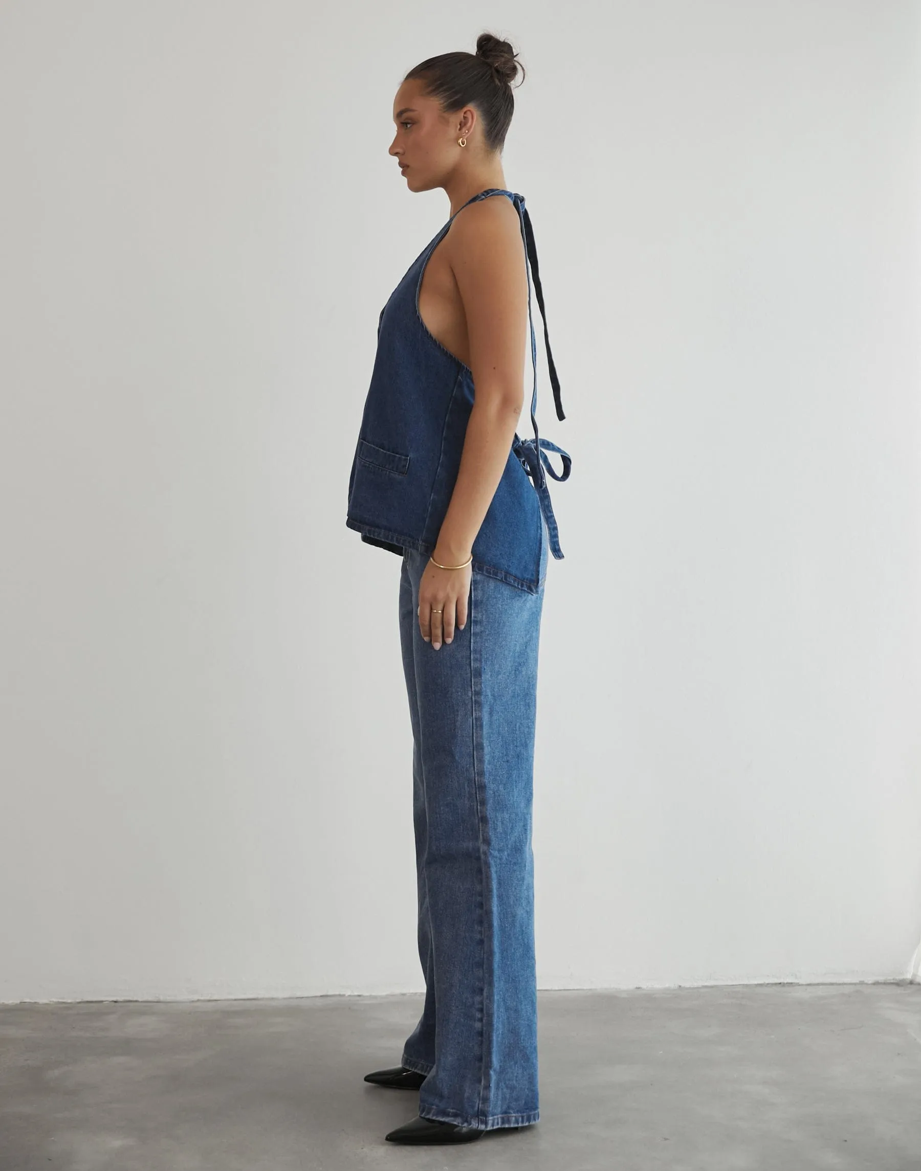 Hills Halter Top (Dark Denim) - By Lioness sold by Charcoal Clothing product image thumbnail 5