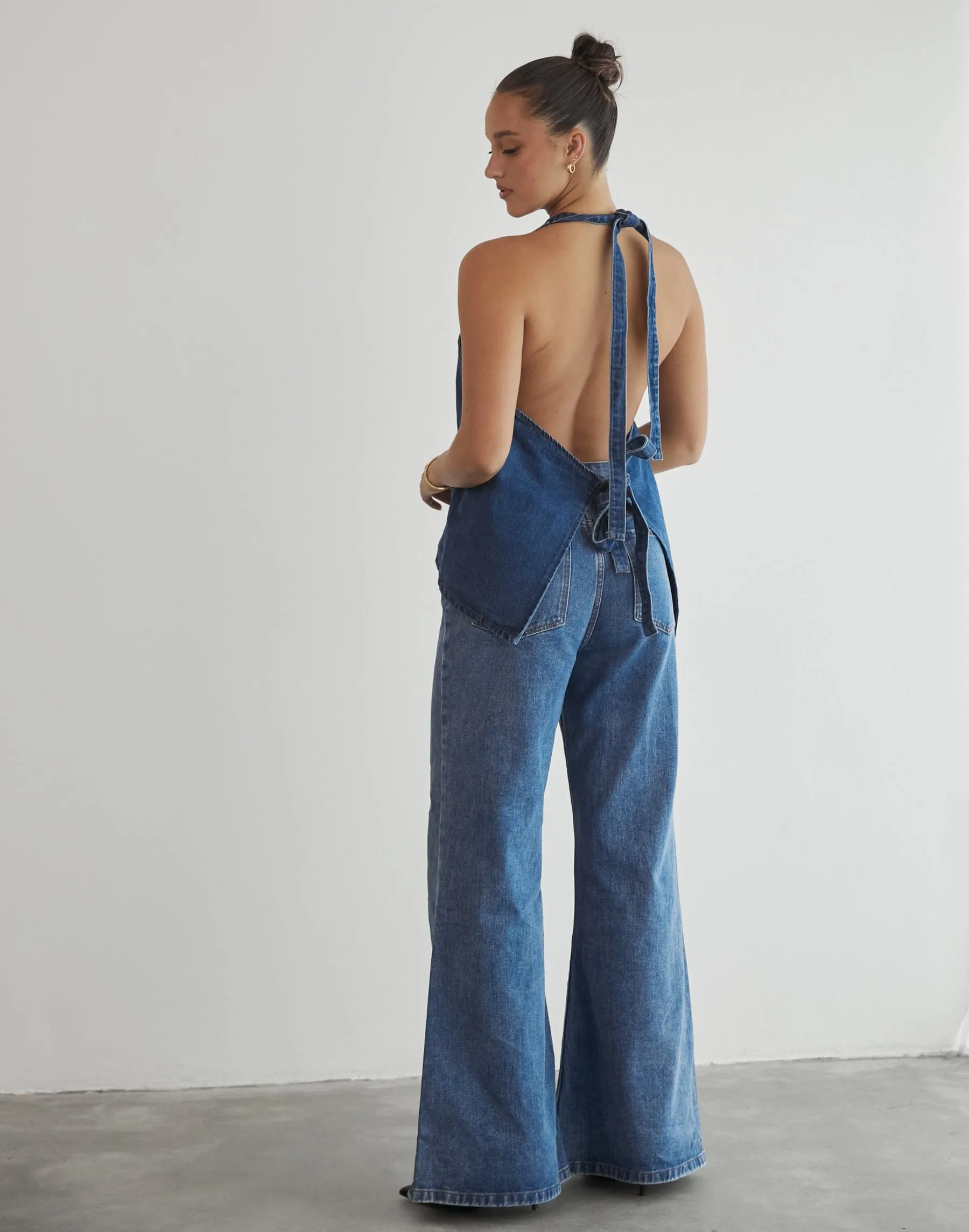 Hills Halter Top (Dark Denim) - By Lioness sold by Charcoal Clothing