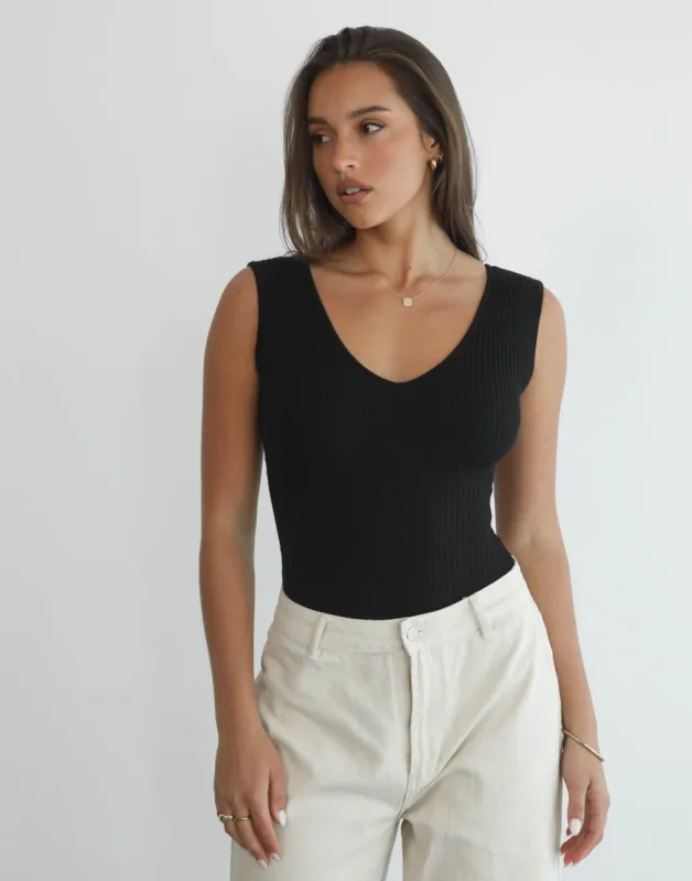 Moira Bodysuit (Black) sold by Charcoal Clothing