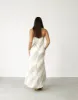 Kacey Maxi Dress (Beige Stripe) sold by Charcoal Clothing