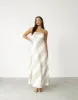 Kacey Maxi Dress (Beige Stripe) sold by Charcoal Clothing