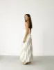 Kacey Maxi Dress (Beige Stripe) sold by Charcoal Clothing