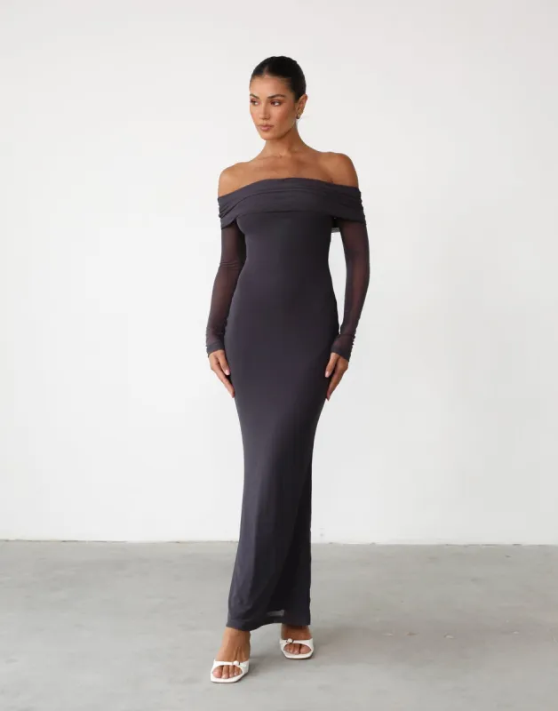 Carmella Maxi Dress (Charcoal) sold by Charcoal Clothing