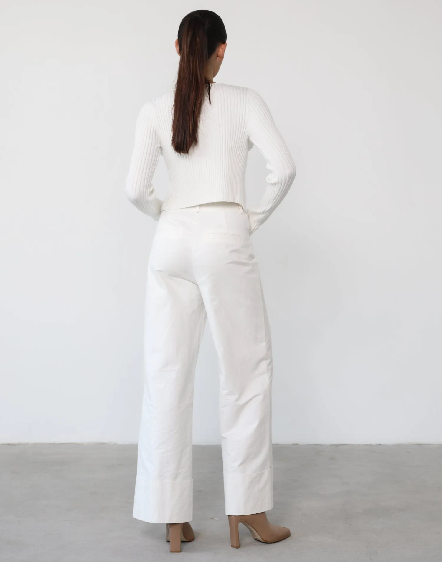 Clara Long Sleeve Top (White) sold by Charcoal Clothing product image thumbnail 4