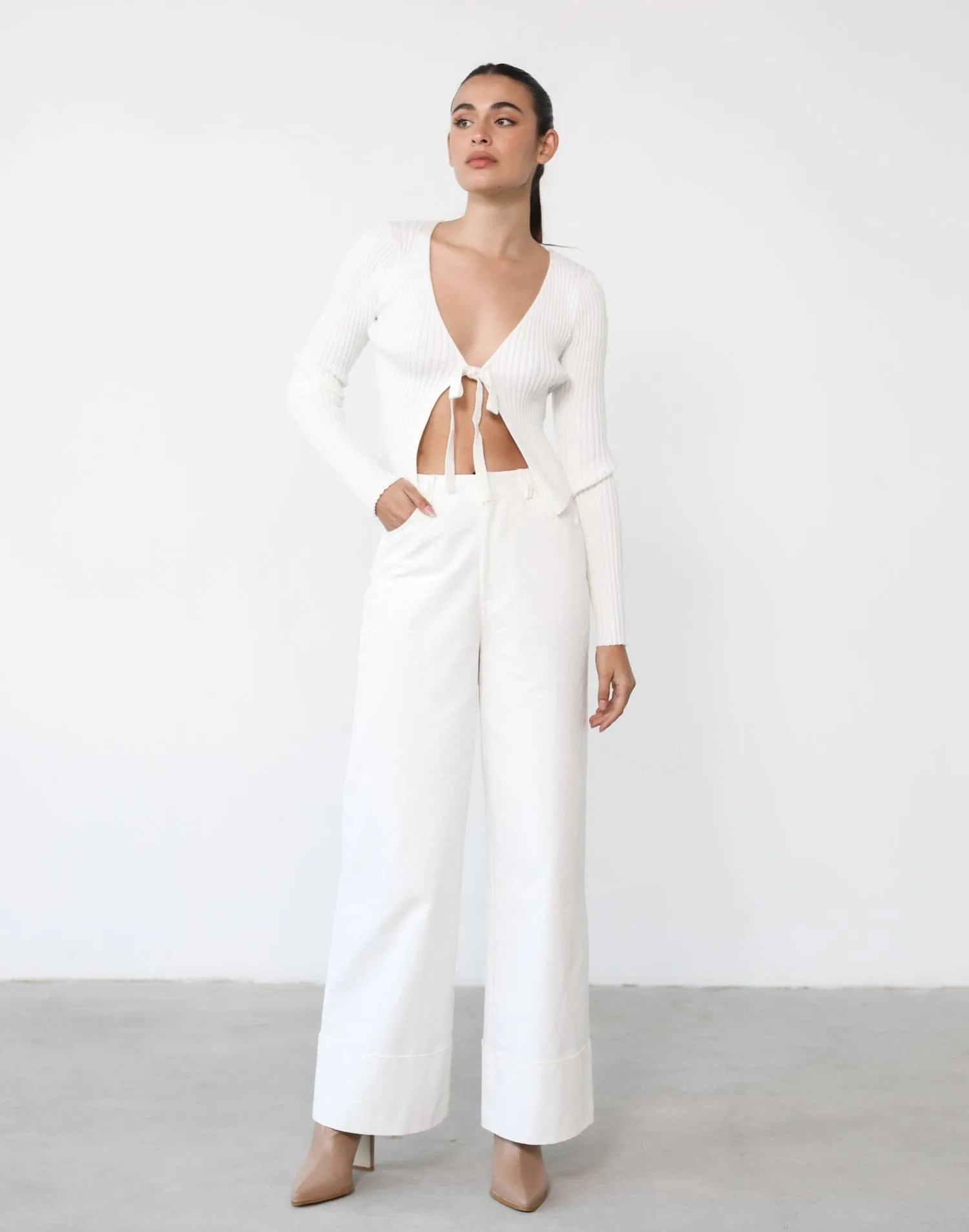 Clara Long Sleeve Top (White) sold by Charcoal Clothing product image thumbnail 2