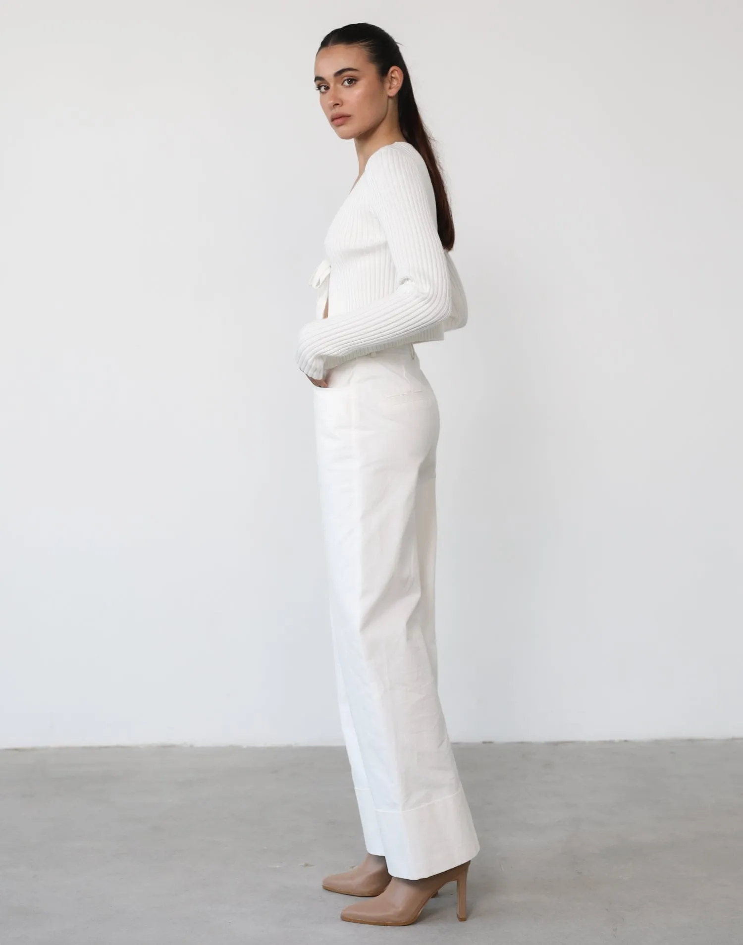 Clara Long Sleeve Top (White) sold by Charcoal Clothing product image thumbnail 3