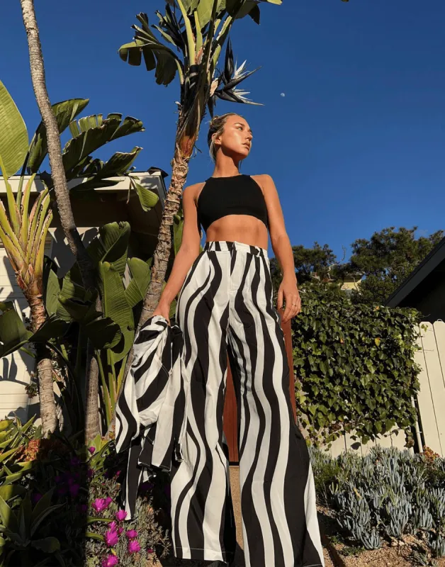 Zita Pants (Black/White) sold by Charcoal Clothing