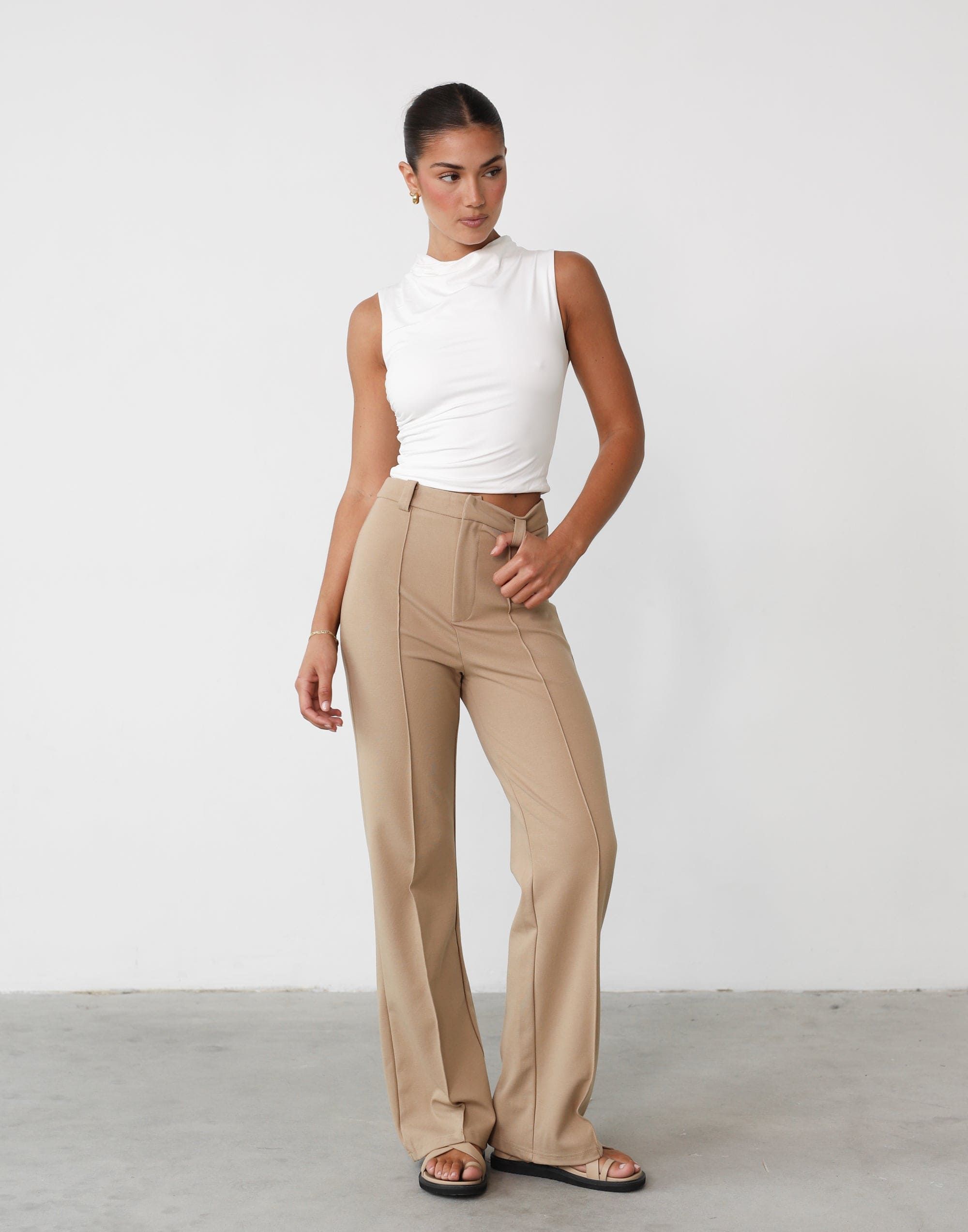 Francine Pants (Beige) sold by Charcoal Clothing product image thumbnail 5