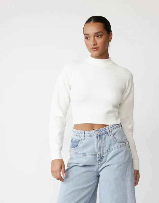 Bekah Top (White) sold by Charcoal Clothing