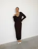 Sloane Maxi Dress (Chocolate) sold by Charcoal Clothing