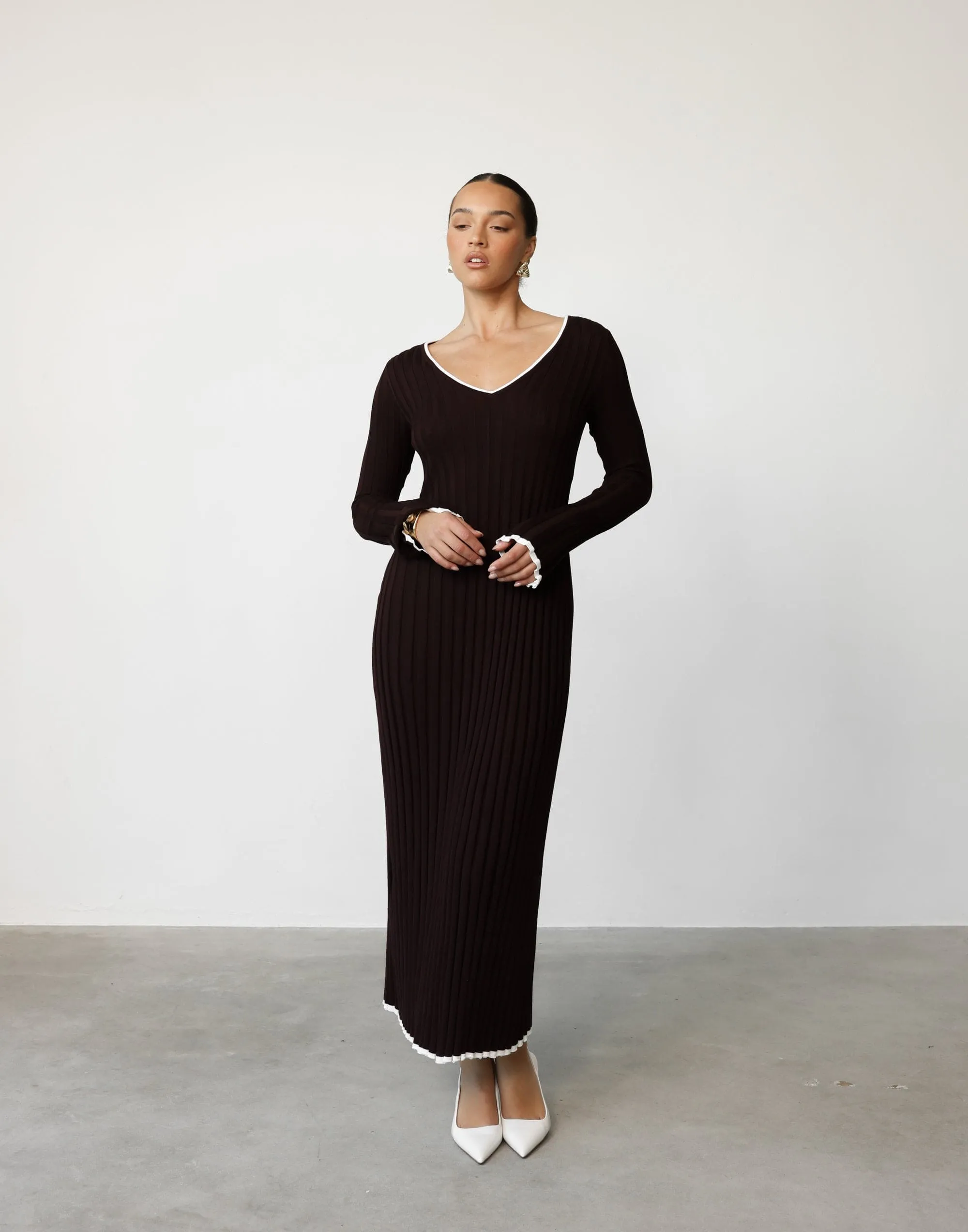 Sloane Maxi Dress (Chocolate) sold by Charcoal Clothing