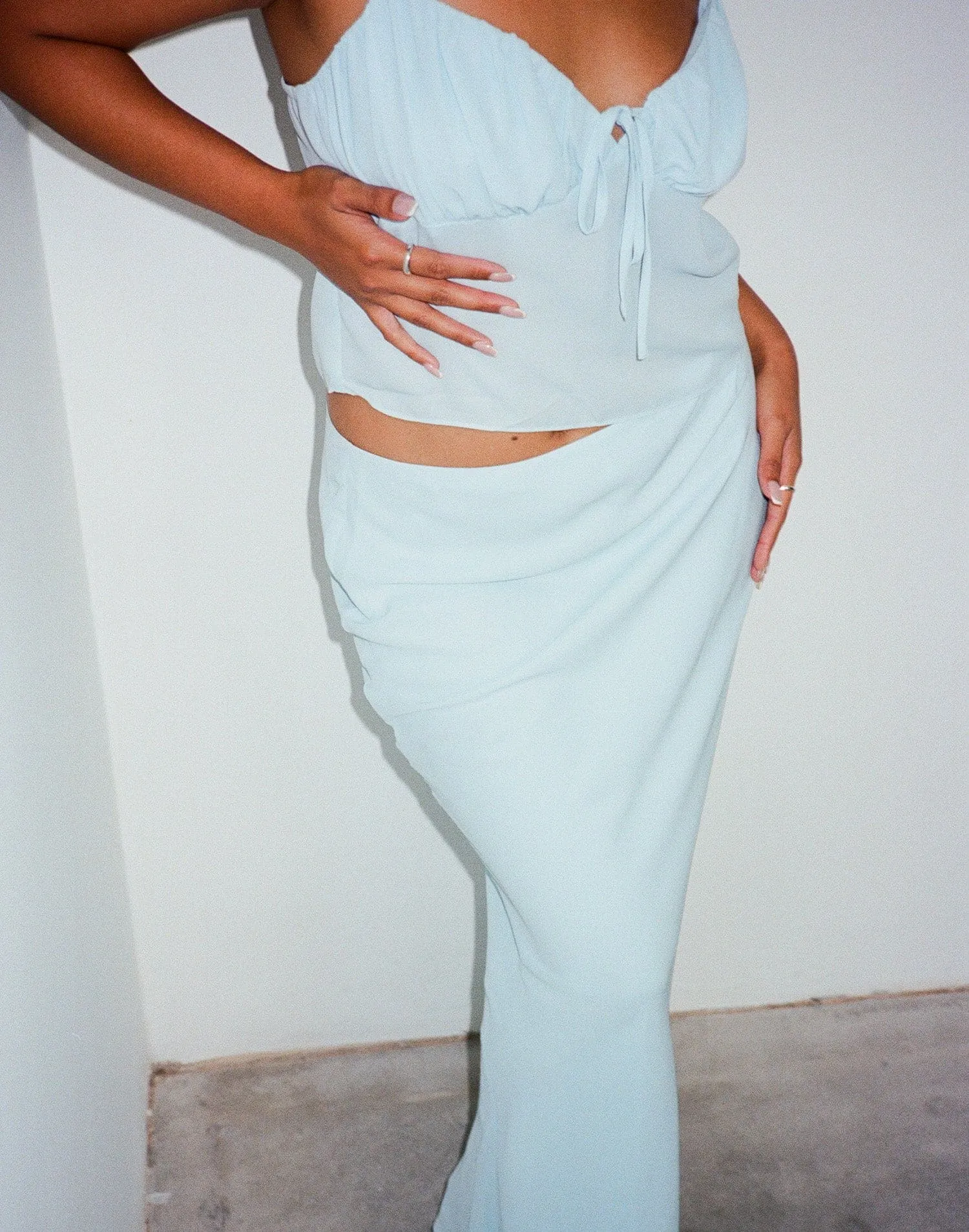 Isla Crop Top (Ice Blue) sold by Charcoal Clothing product image thumbnail 4
