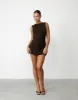 Lucetto Mini Dress (Chocolate) sold by Charcoal Clothing
