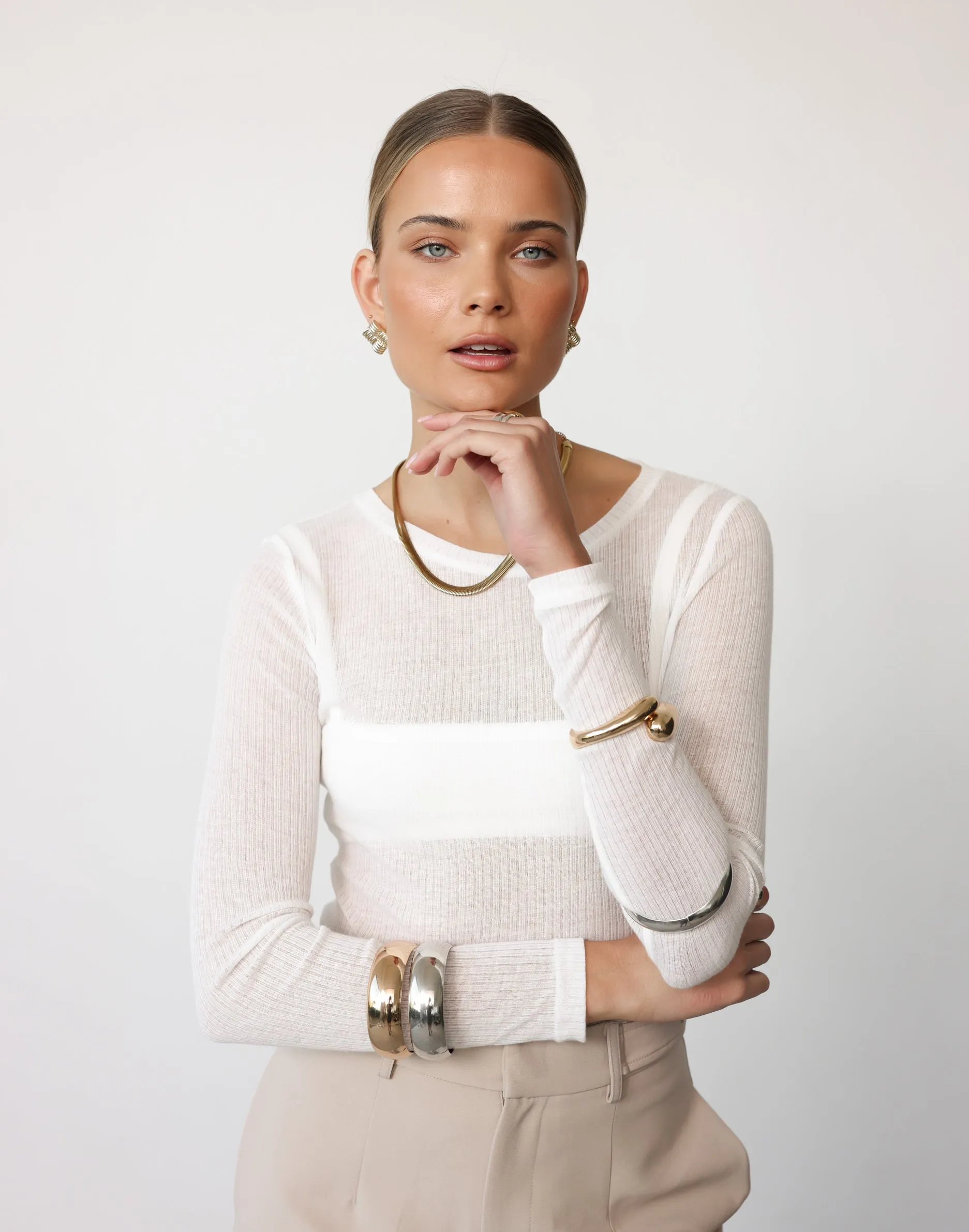 Gina Top (White) sold by Charcoal Clothing