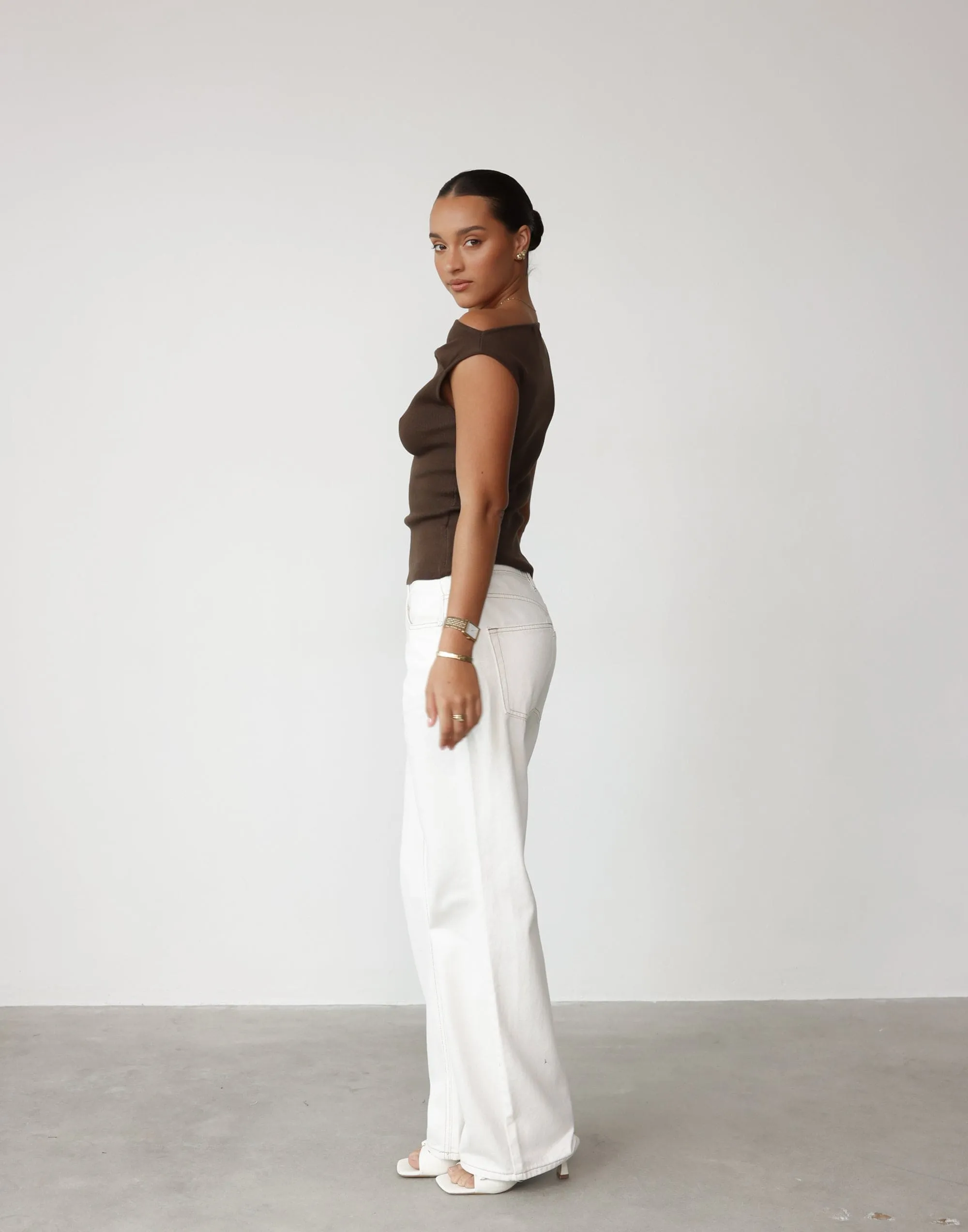 Martina Top (Chocolate) sold by Charcoal Clothing product image thumbnail 3