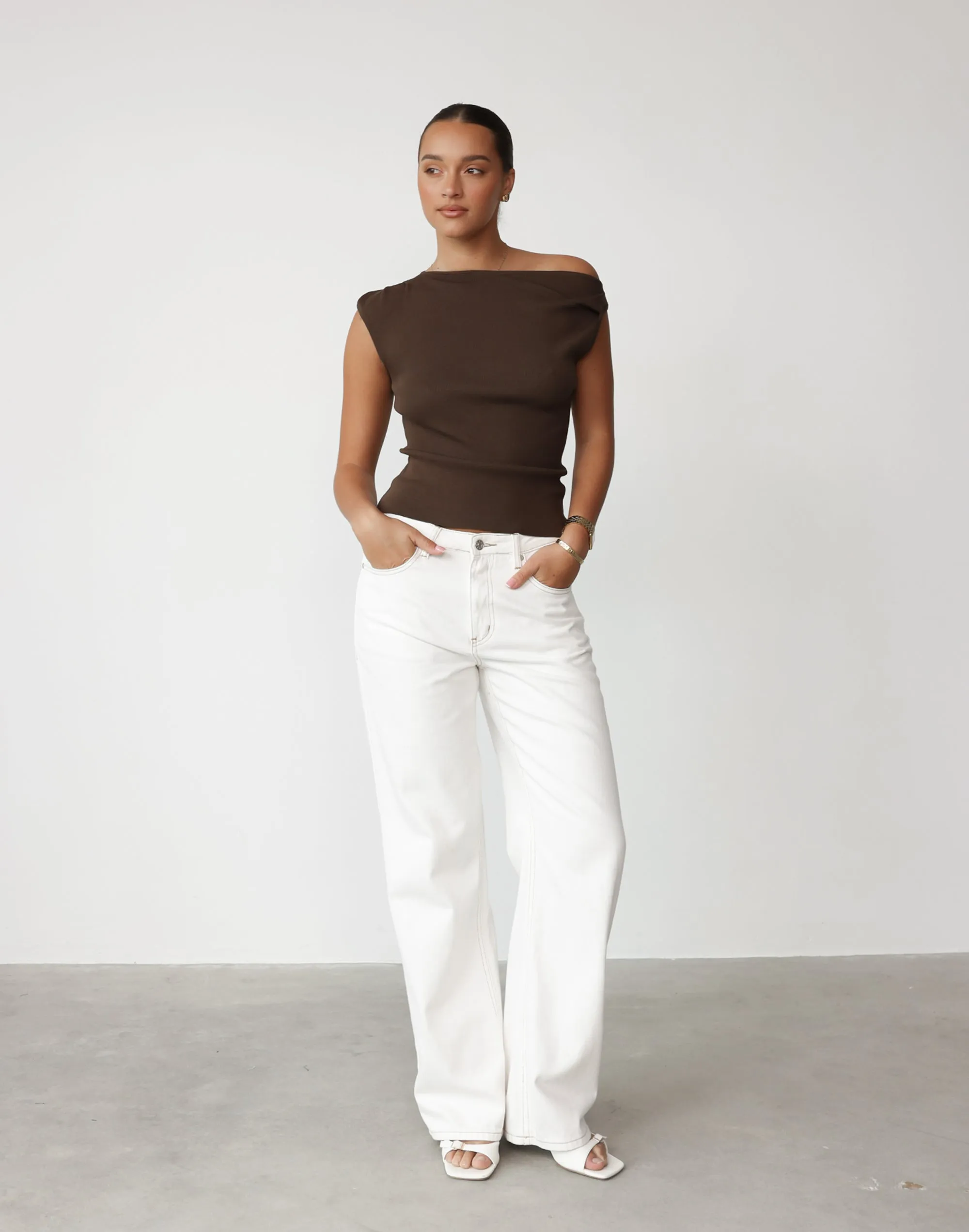 Martina Top (Chocolate) sold by Charcoal Clothing product image thumbnail 2