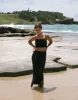 Summer Fling Crop Top (Black) sold by Charcoal Clothing