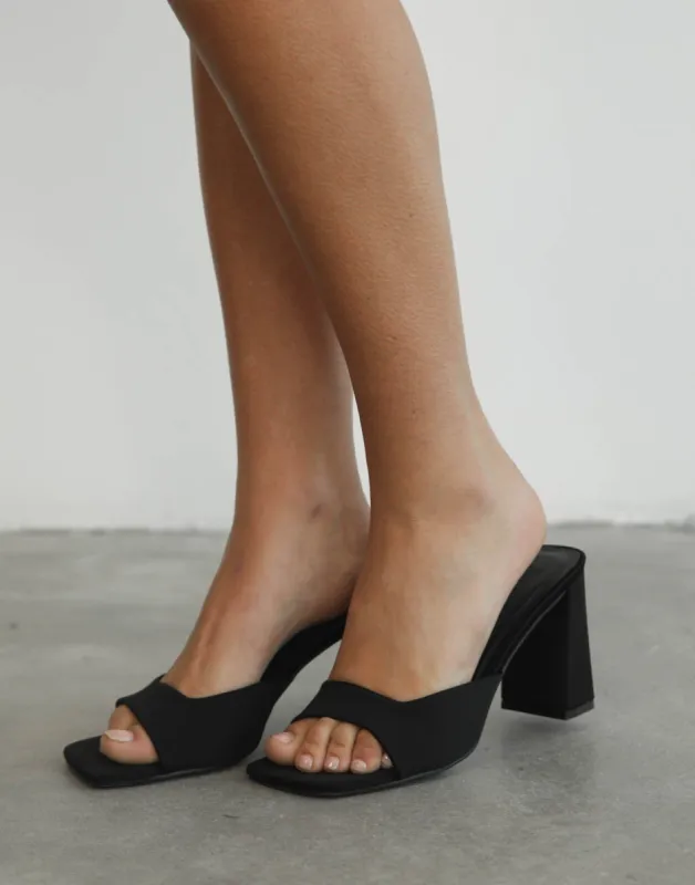 Westley Heels (Black Neoprene) - By Billini sold by Charcoal Clothing