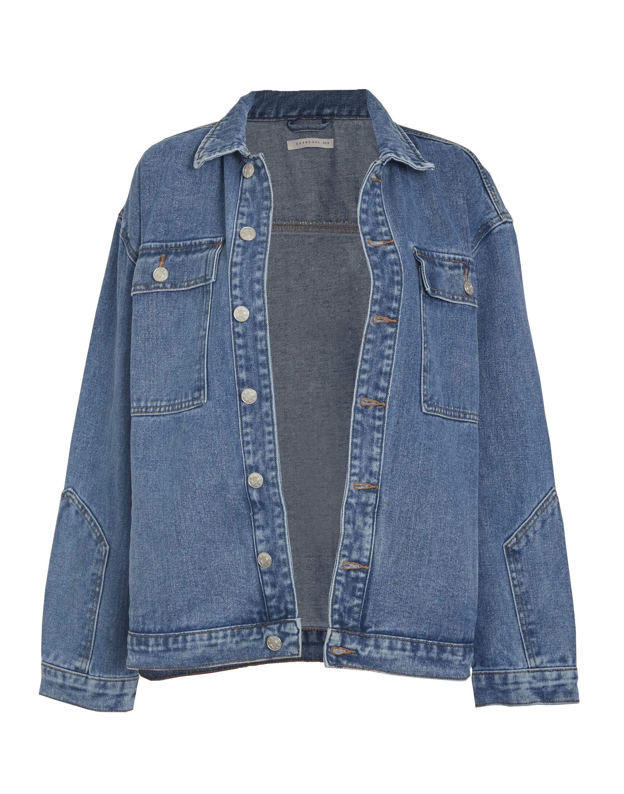 Adrian Denim Jacket (Mid Wash) sold by Charcoal Clothing product image thumbnail 5