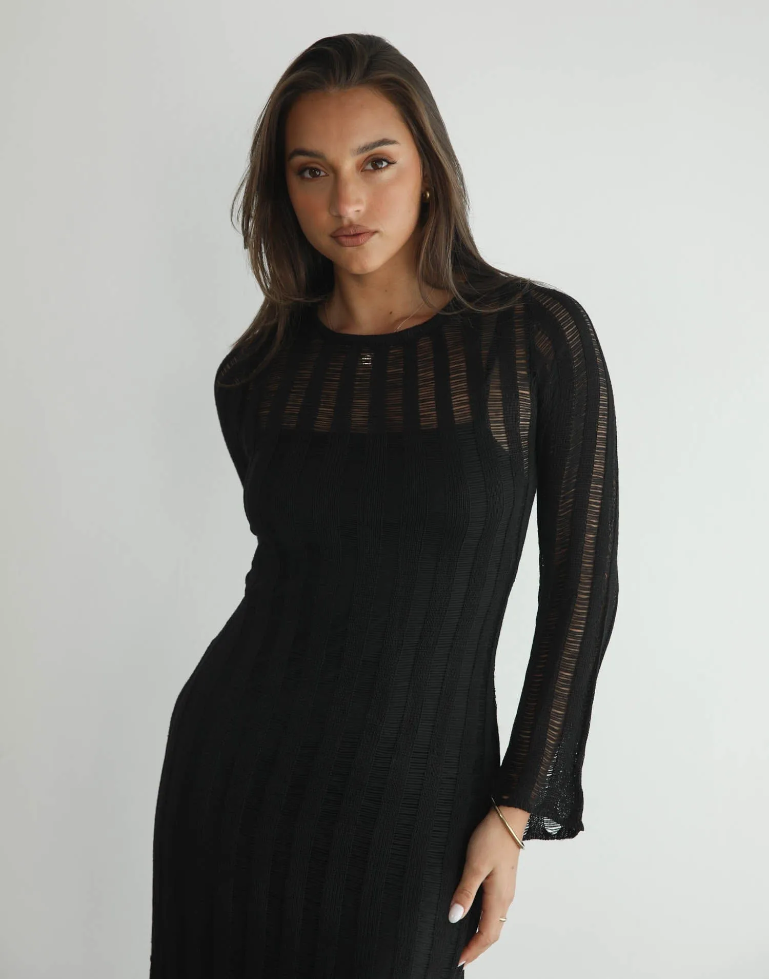 Stasey Maxi Dress (Black) sold by Charcoal Clothing