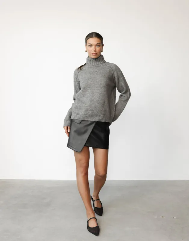 Nathalia Knit Jumper (Slate) sold by Charcoal Clothing