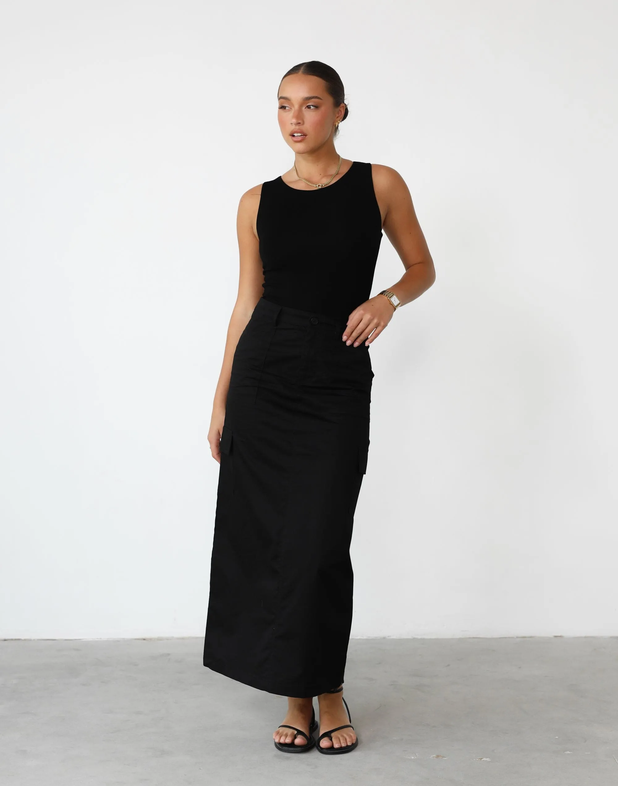 Deena Maxi Skirt (Black) sold by Charcoal Clothing product image thumbnail 4
