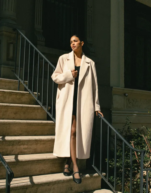 Abbey Trench Coat (Cream) sold by Charcoal Clothing