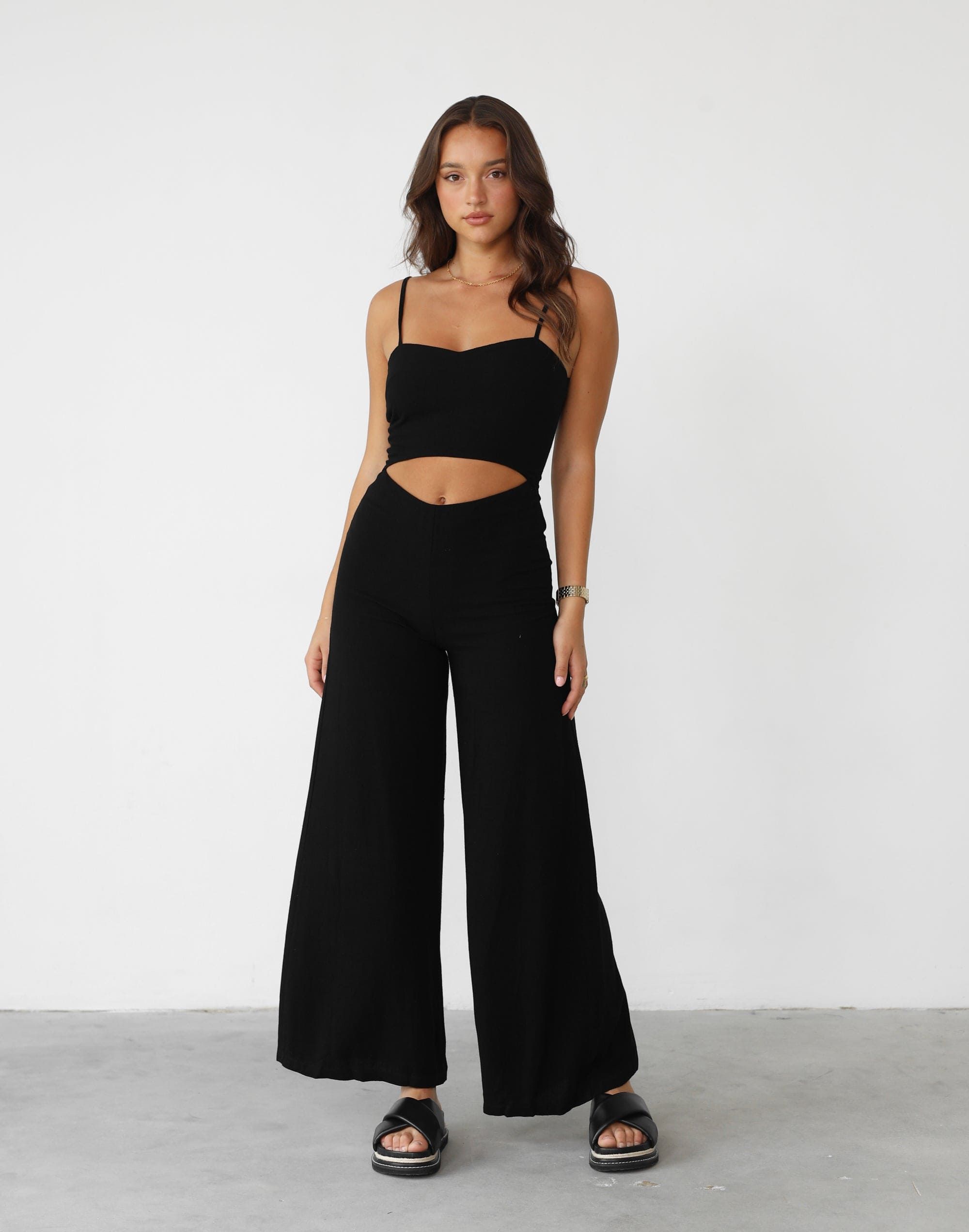 Islah Linen Jumpsuit (Black) sold by Charcoal Clothing product image thumbnail 2