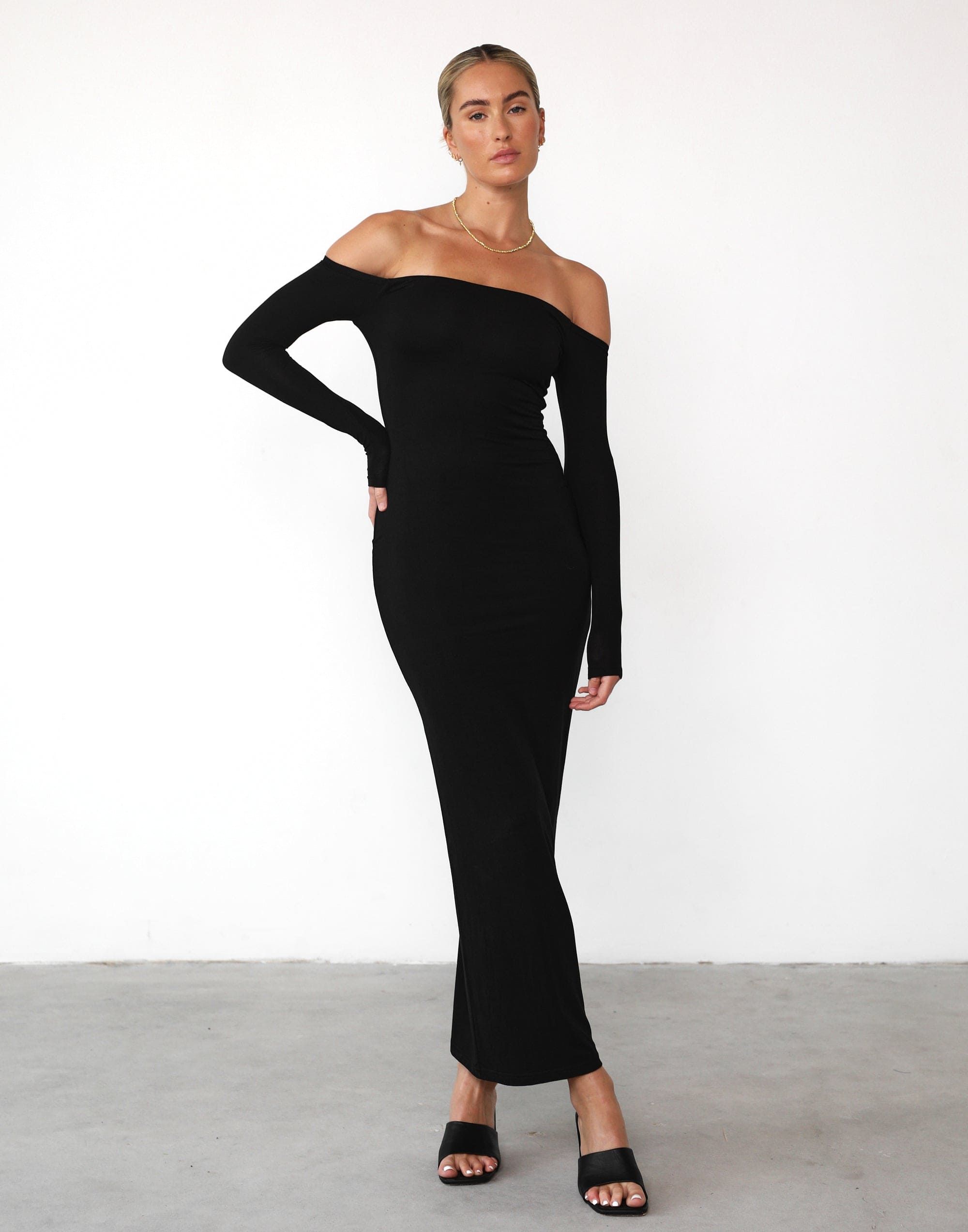 Iris Maxi Dress (Black) sold by Charcoal Clothing