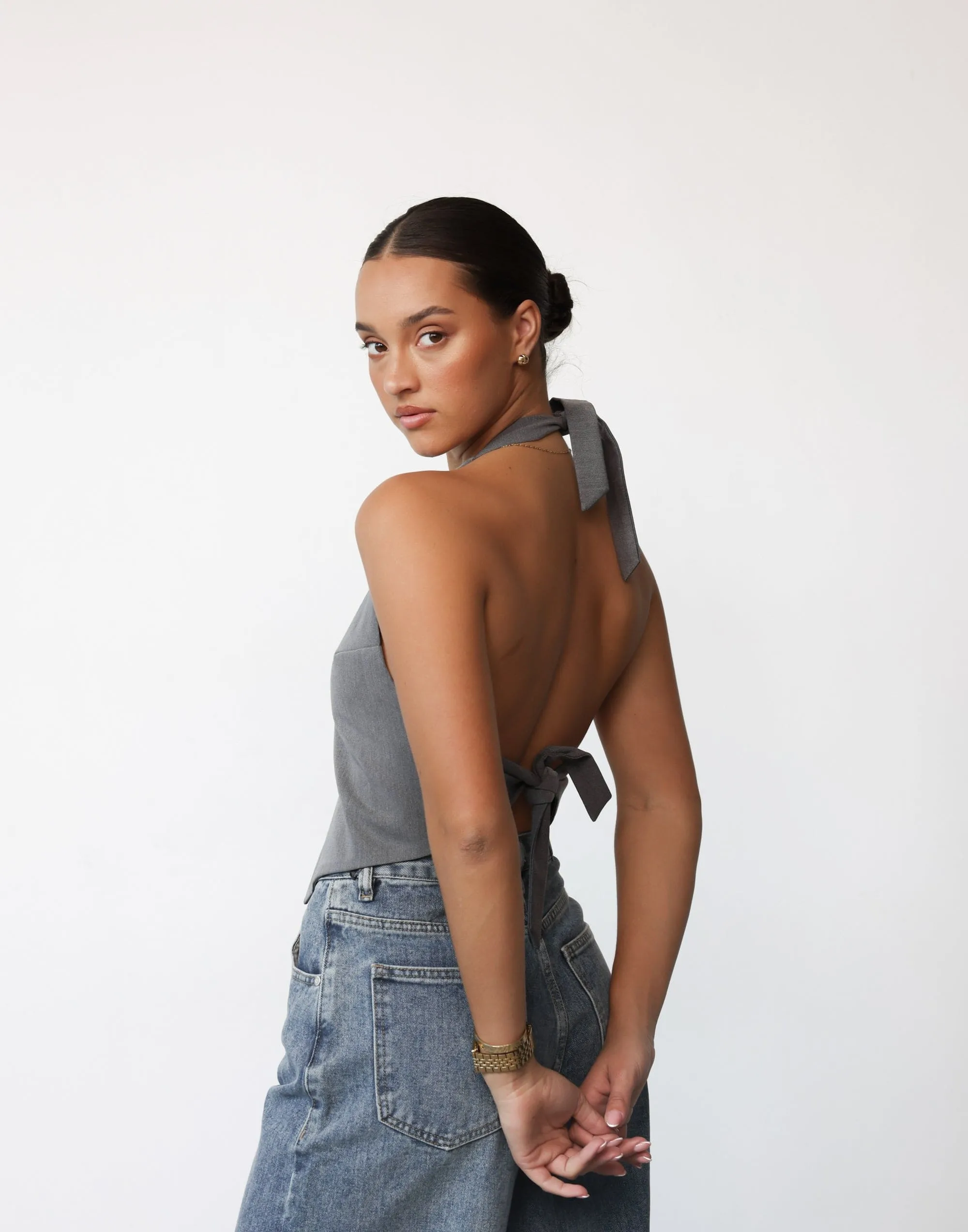 Kailani Top (Grey) sold by Charcoal Clothing product image thumbnail 4