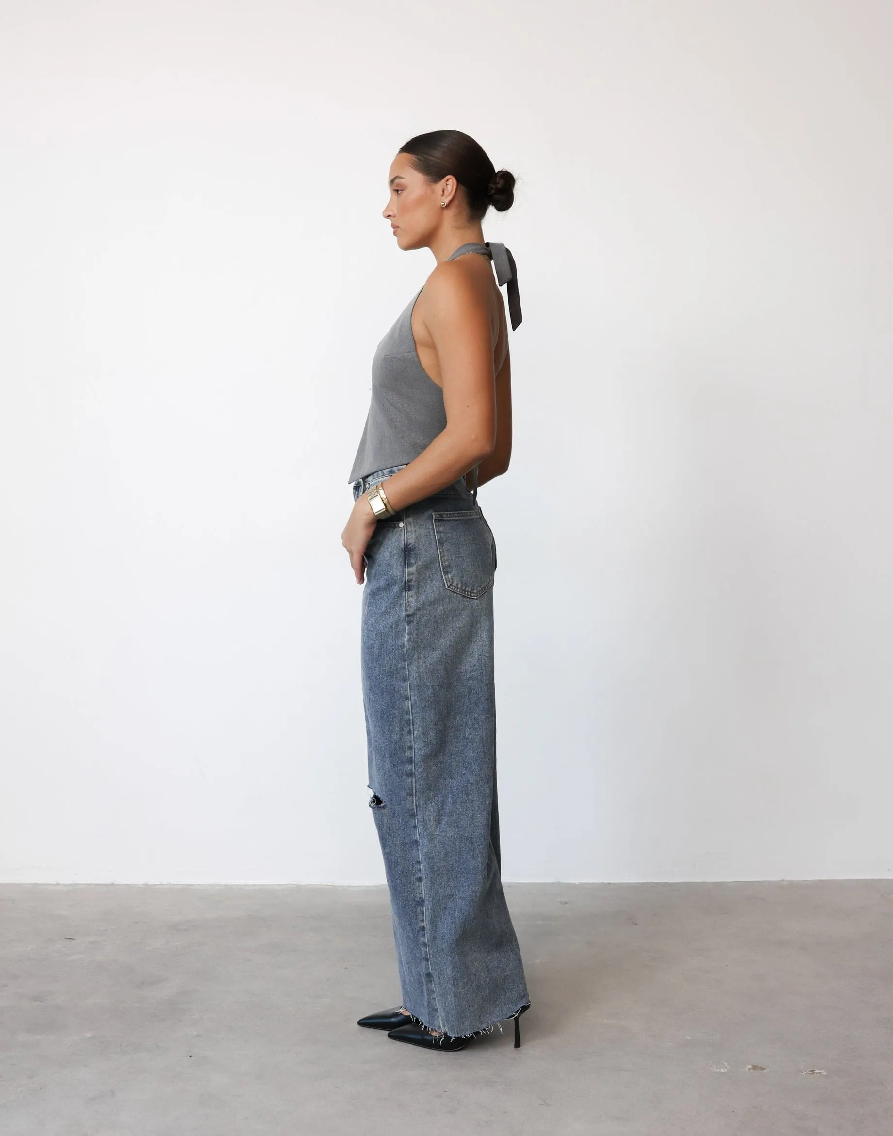 Kailani Top (Grey) sold by Charcoal Clothing product image thumbnail 3