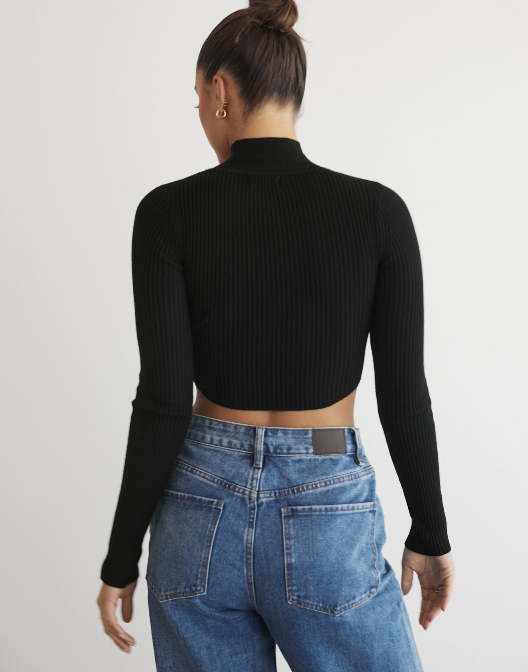 Kealey Long Sleeve Knit Top (Black) sold by Charcoal Clothing product image thumbnail 2